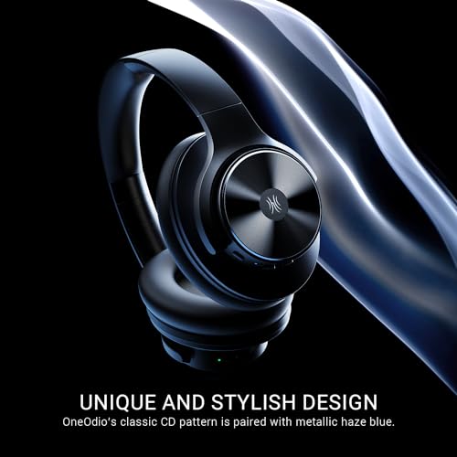OneOdio A10 Hybrid Active Noise Cancelling Headphones, Hi-Res Audio, 50H Playtime with Speed Charge, Travel Case, Wireless/Wired, Built-in Mic, Bluetooth Over Ear Headphones for Work Travel - Image 5