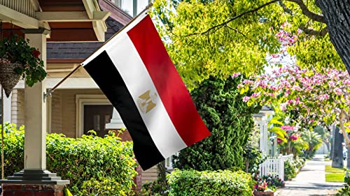 DANF FLAG DANF Egypt Flag 3x5 Foot Polyester Egyptian National Flags Polyester with Brass Grommets 3 X 5 Ft - Image 4