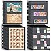 Lewtemi 20 Sheet Stamp Pages for Stamp Album Binder 1234 Pockets Collectors Postage Collecting Supplies Book of Stamps 9 Hole Standard Collecting Albums for Collectors Display - Image 3