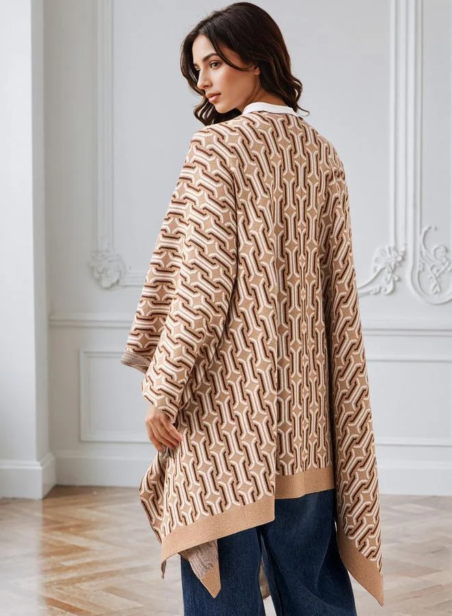 سبلاش فيڤ Relaxed Fit Printed Poncho