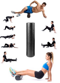 SPORT High Density Yoga Foam Roller for Back, Legs, Exercise, Weight Lifting, Massage, Muscle Recovery and for Pain Relief Great for Fitness Enthusiasts of all Levels 45Cm Perfect for Developing Stamina  - Image 1