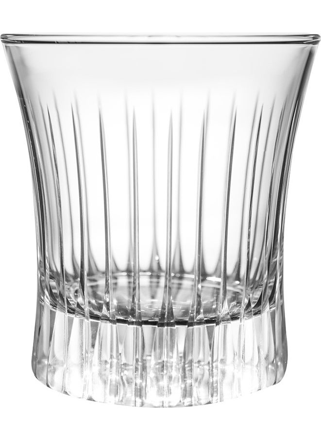 Royal Home Roya Home Lavita Plain Cut Hand Decorated Gilded 6 Piece Patterned Water Glass Set 