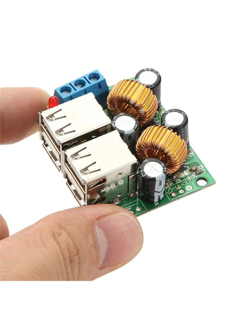 iduino IDUINO 4 USB Port Step Down Power Supply Voltage Regulator Converter Module DC 9V 12V 24V 36V to 5V 3A For Car  - Image 3