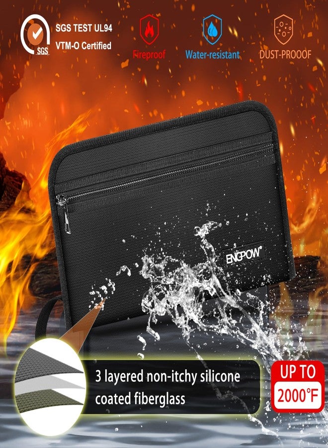 ENGPOW Receipt Coupon Organizer,Fireproof 13 Pockets Expanding File Folder Small Accordian File Organizer,Portable Filing Wallet Holder with Zipper & Labels for A5 Size Files and More(11.4" x 6.3") - Image 2
