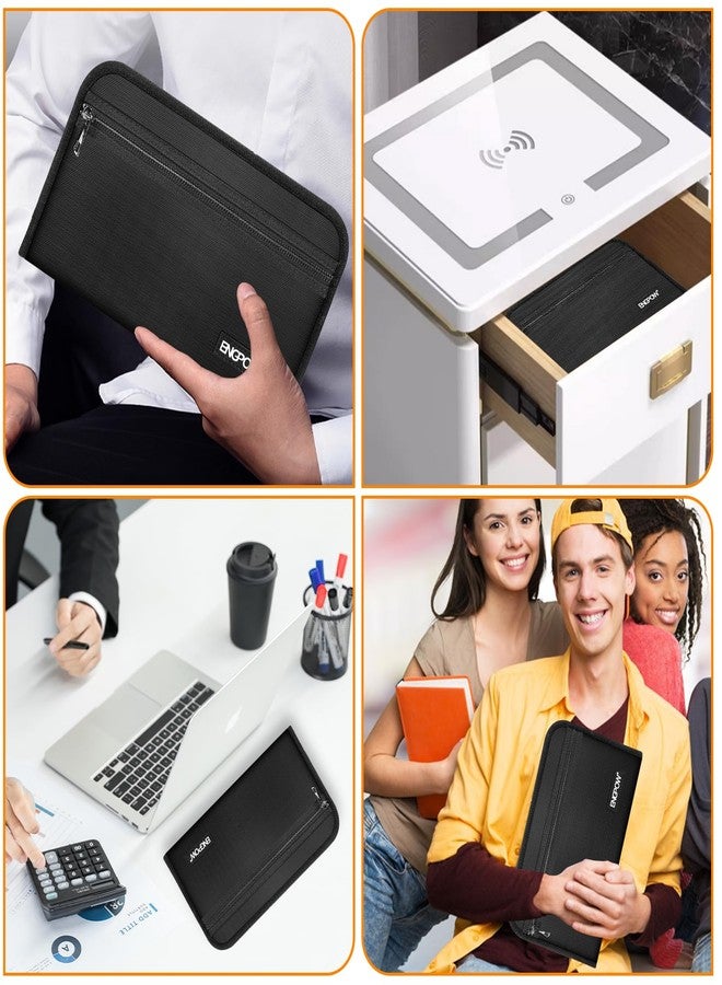 ENGPOW Receipt Coupon Organizer,Fireproof 13 Pockets Expanding File Folder Small Accordian File Organizer,Portable Filing Wallet Holder with Zipper & Labels for A5 Size Files and More(11.4" x 6.3") - Image 4