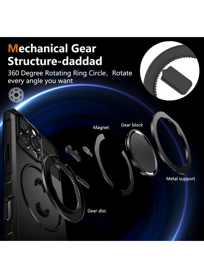 اس-توب جراب لهاتف iPhone 16 Pro Max مع حامل مغناطيسي دوار - Image 5