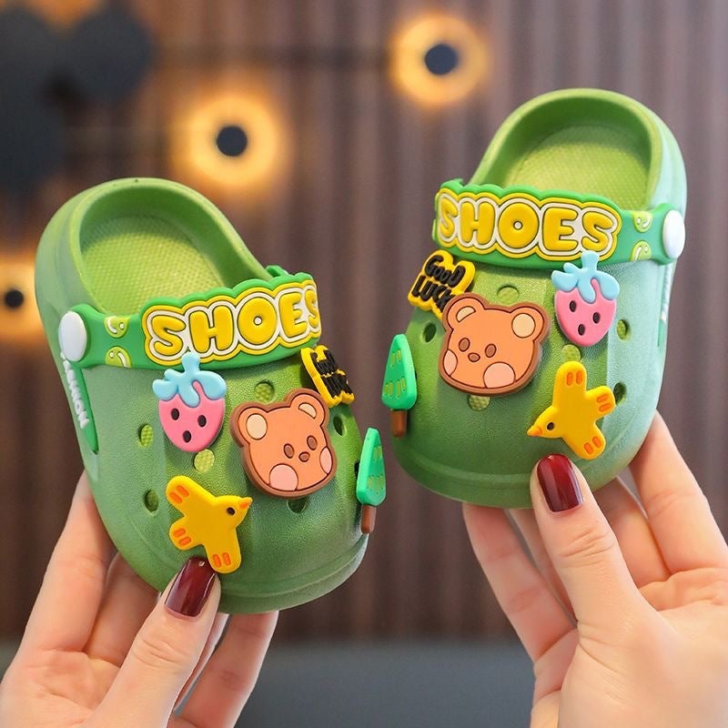 Children'S Slippers, Closed-Toe Boys' Sandals, Cartoon Non-Slip Soft Sole Indoor Home 2024 Baby Clogs, Cute Girls' Slippers - Image 3