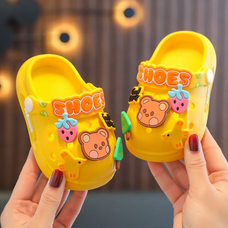 Children'S Slippers, Closed-Toe Boys' Sandals, Cartoon Non-Slip Soft Sole Indoor Home 2024 Baby Clogs, Cute Girls' Slippers - Image 4