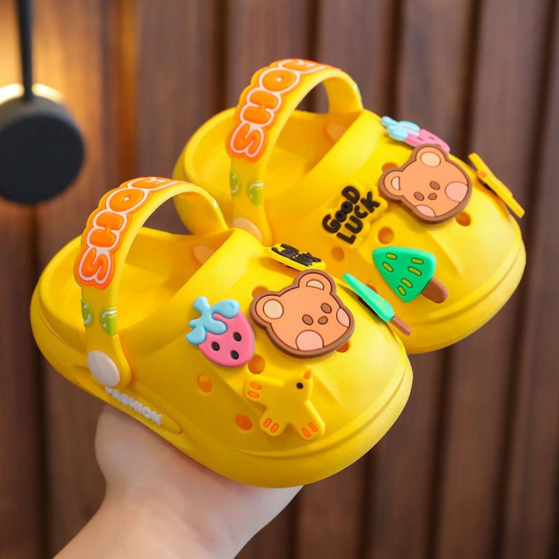 Children'S Slippers, Closed-Toe Boys' Sandals, Cartoon Non-Slip Soft Sole Indoor Home 2024 Baby Clogs, Cute Girls' Slippers - Image 1