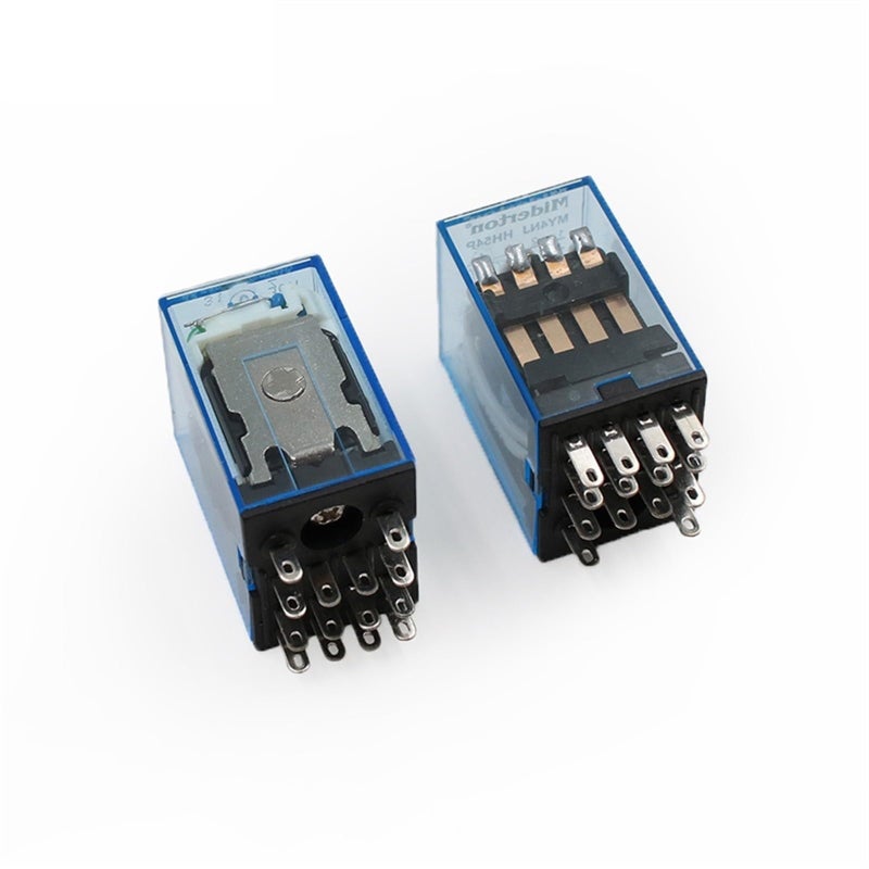 MY4NJ Electromagnetic Relay 5A 14 Pin 4DPDT with Socket Base DC 24V AC 110V 220V - Image 5