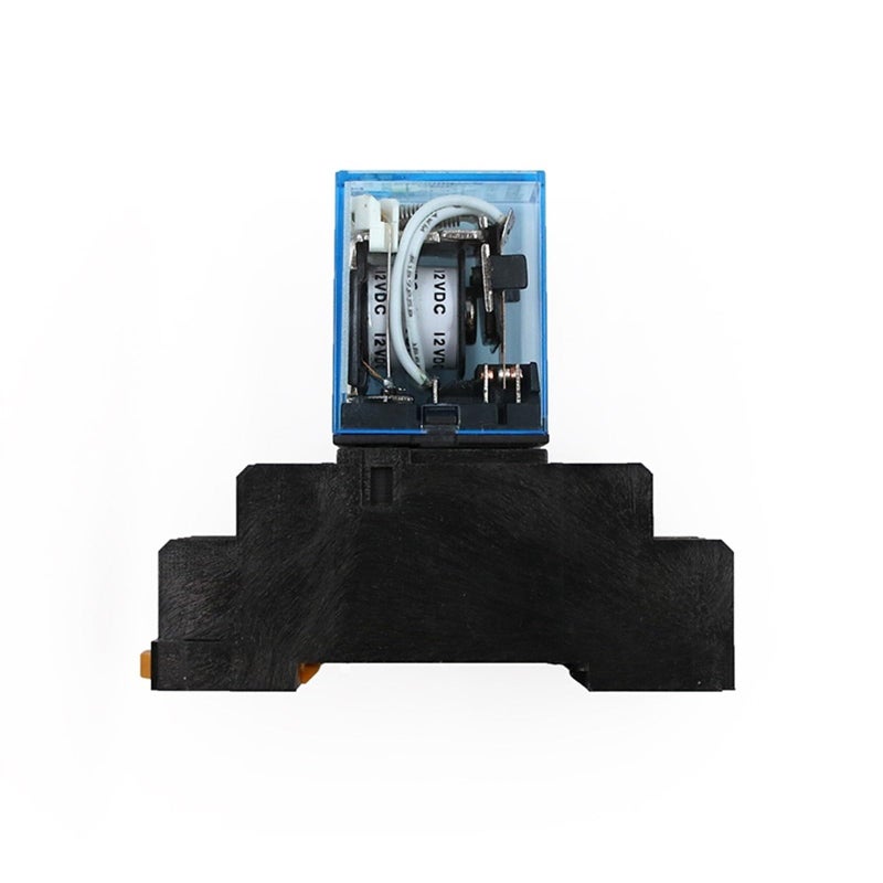 MY4NJ Electromagnetic Relay 5A 14 Pin 4DPDT with Socket Base DC 24V AC 110V 220V - Image 4
