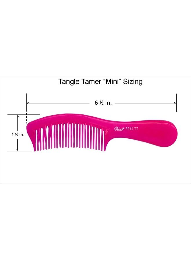 Krest Teal Tangle Tamer Curved Tooth Comb - Image 3
