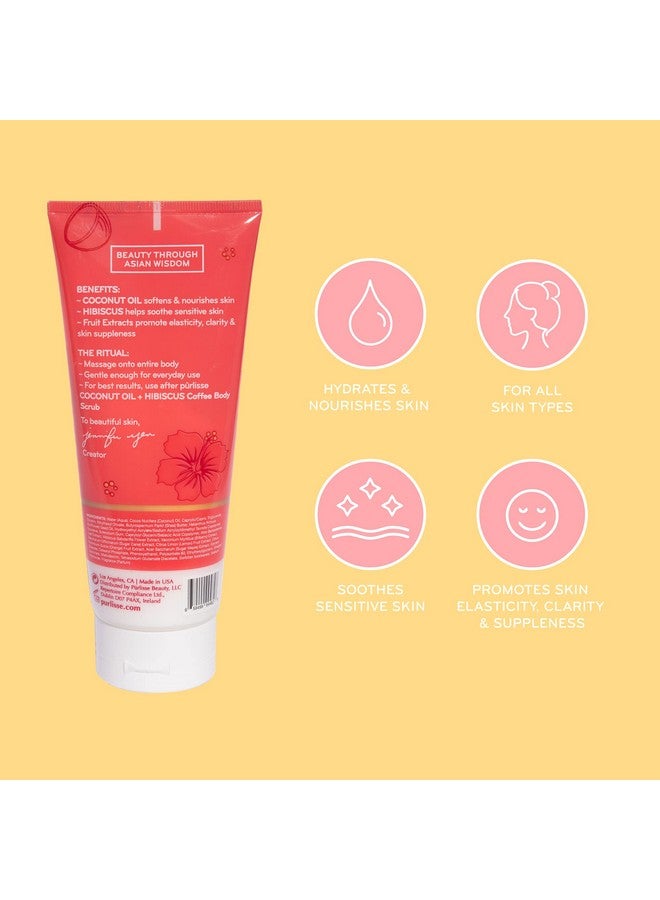 Purlisse Coconut Oil Coffee + Hibiscus Body Butter: Cruelty-Free & Clean, Paraben & Sulfate-Free, Nourishes & Deeply Moisturizes, Hibiscus Soothes Sensitive Skin | 6Oz - Image 2