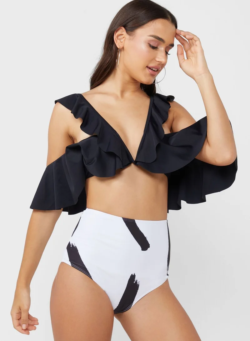 ELLA Ruffle Sleeve Bikini Set