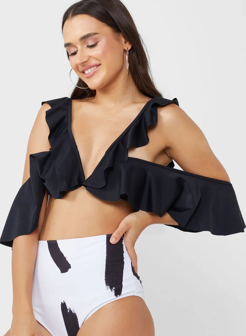 ELLA Ruffle Sleeve Bikini Set