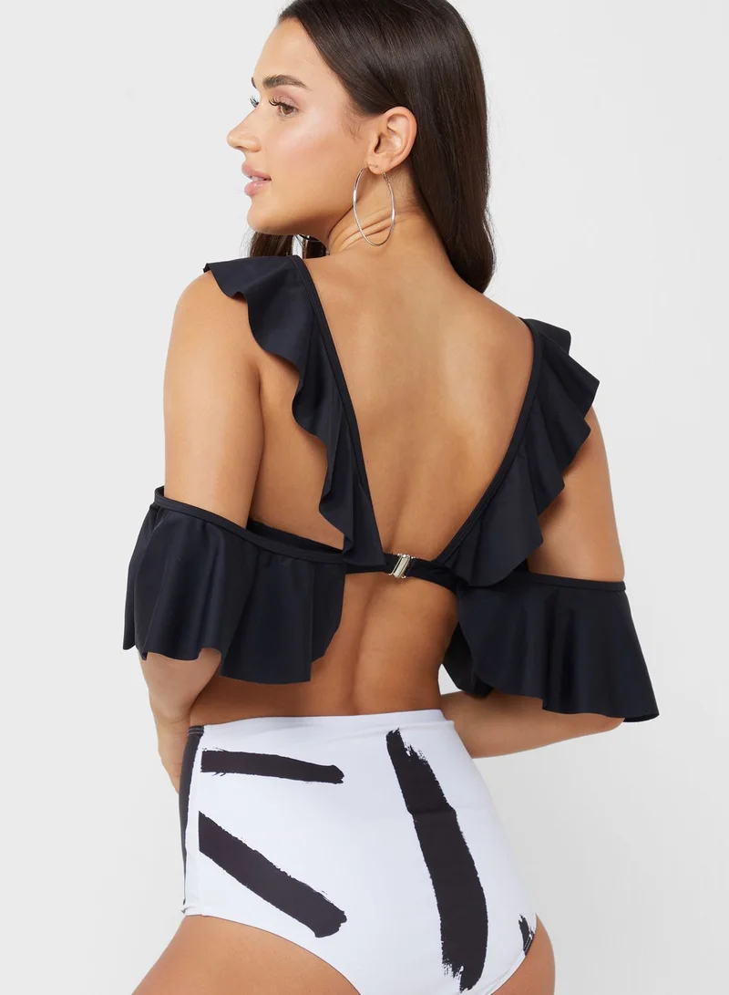 ELLA Ruffle Sleeve Bikini Set