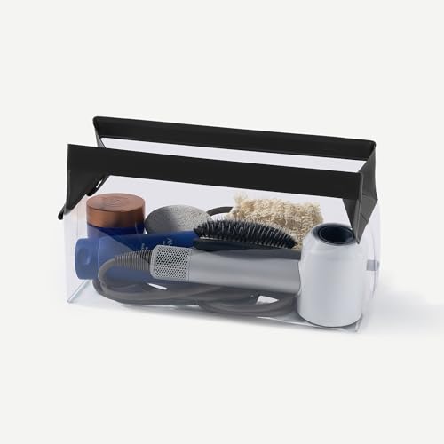 Cadence Parcel Clear Kit with Magnetic Closure Durable and LeakResistant Travel Toiletry Kit Modular Design Hygiene Bag for Travel Essentials 4 Qt Ink - Image 3