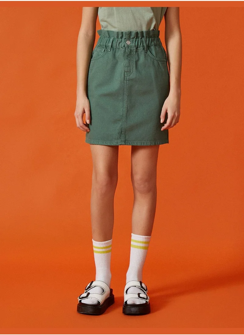 KOTON Jean Skirt Cotton