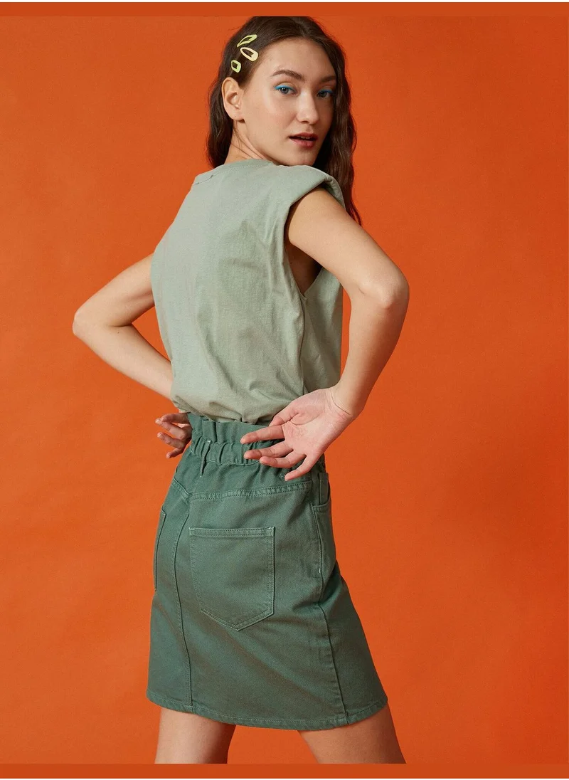 KOTON Jean Skirt Cotton