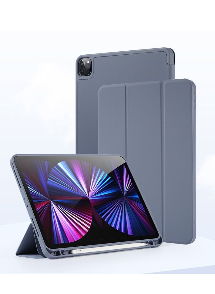Loquat Grey Soft Case Bottom Protective With Pen Slot For iPad 