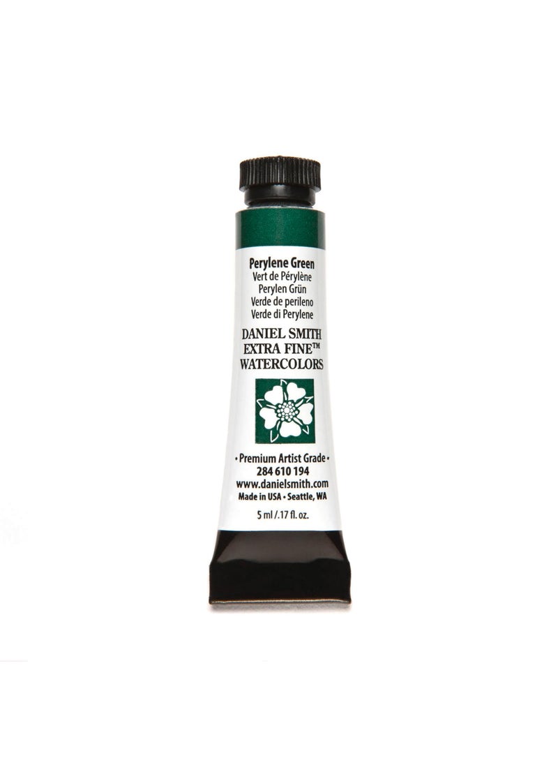 Daniel Smith DANIEL SMITH Perylene Green 284610194 Extra Fine Watercolors Tube 5ml 017 Fl Oz Pack of 1 