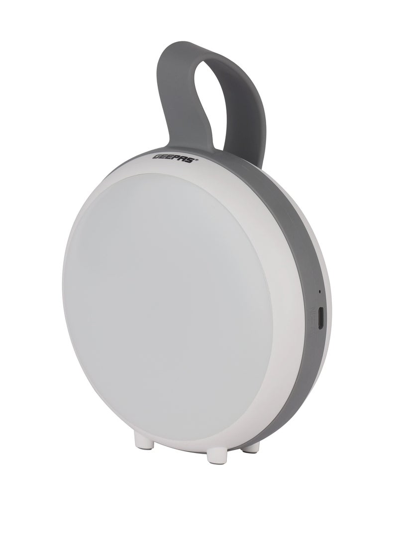 GEEPAS مصباح LED دائري قابل لإعادة الشحن بتصميم محمول وخفيف الوزن - Image 1