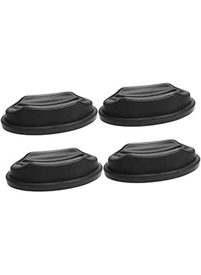 4Pcs Bike Trainer Floor Mat Anti Slip Front Wheel Mat for Indoor Cycling Exercise Stand - Image 1