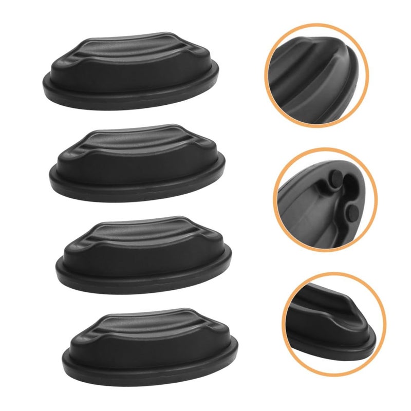 4Pcs Bike Trainer Floor Mat Anti Slip Front Wheel Mat for Indoor Cycling Exercise Stand - Image 4