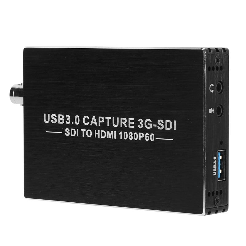 بطاقة التقاط فيديو USB 3.0 من SDI إلى متوافقة مع HDMI - جهاز التقاط فيديو بدقة 1080P وسرعة 60 إطارًا في الثانية - مسجل فيديو مباشر مع تسجيل صوتي متزامن لإنتاج محطات التلفزيون - Image 3