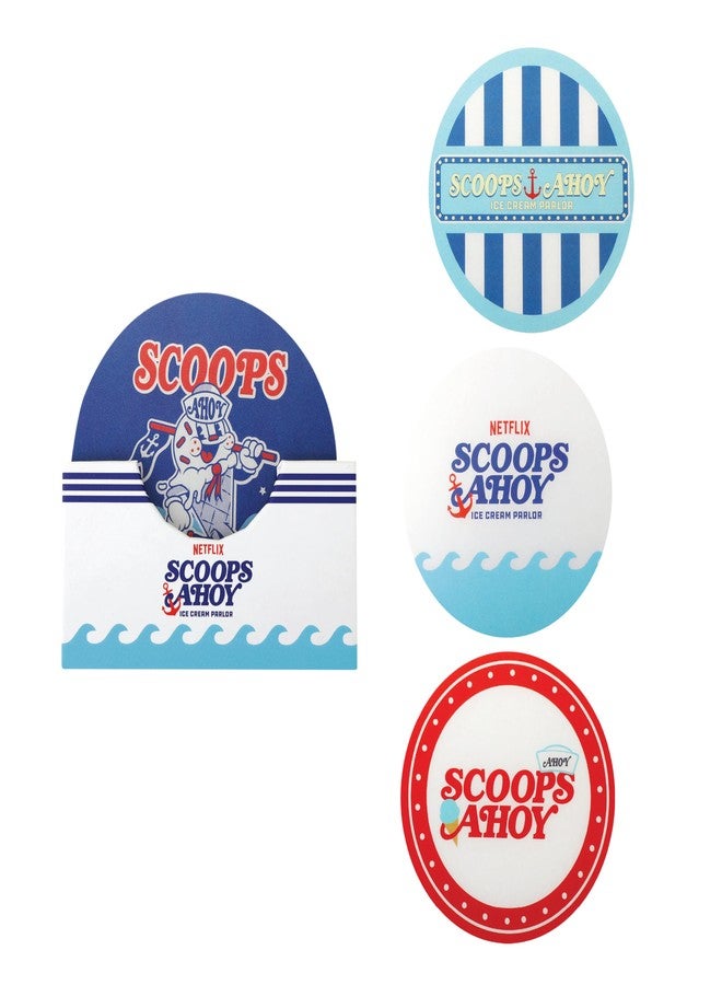 Cinereplicas Stranger Things - Set of 4 Scoops Ahoy Coasters - Official License - Image 1