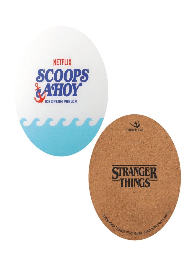 Cinereplicas Stranger Things - Set of 4 Scoops Ahoy Coasters - Official License - Image 5