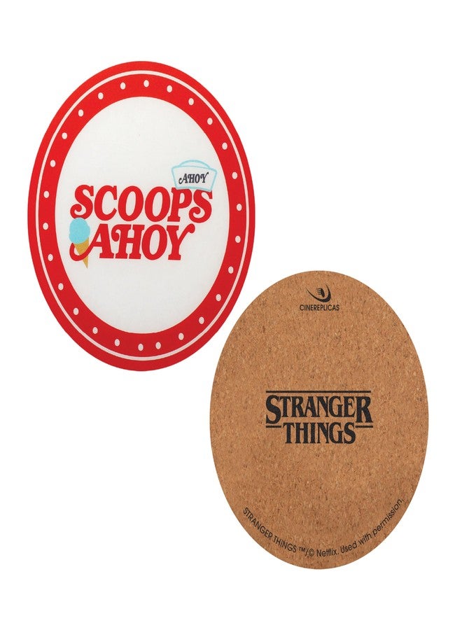 Cinereplicas Stranger Things - Set of 4 Scoops Ahoy Coasters - Official License - Image 4