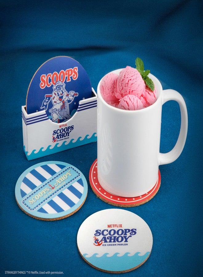 Cinereplicas Stranger Things - Set of 4 Scoops Ahoy Coasters - Official License - Image 2