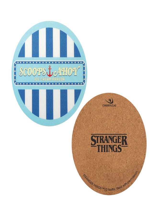 Cinereplicas Stranger Things - Set of 4 Scoops Ahoy Coasters - Official License - Image 3