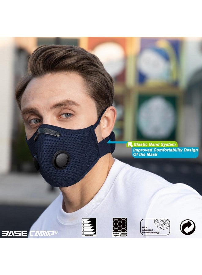 BASE CAMP Upgrade M Plus Dust Mask, Dust Face Mask with 6 Activated Carbon Filters, Safety Work Masks for Woodworking Construction Sanding Yard Lawn Paint Sanding - Image 2
