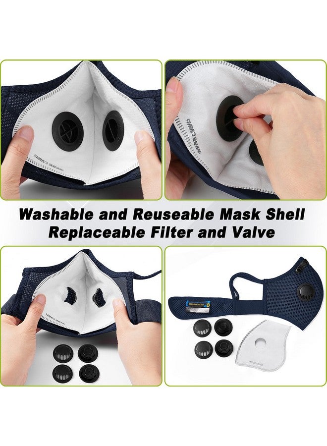 BASE CAMP Upgrade M Plus Dust Mask, Dust Face Mask with 6 Activated Carbon Filters, Safety Work Masks for Woodworking Construction Sanding Yard Lawn Paint Sanding - Image 5