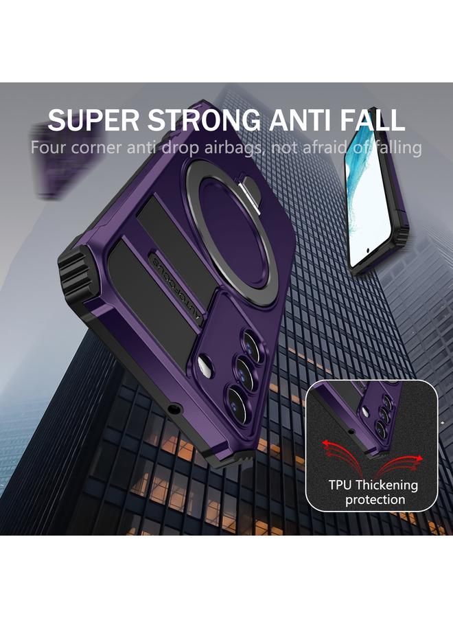 S-TOP Case For Samsung Galaxy S22 5G MagSafe Magnetic Holder Phone Case - Image 4