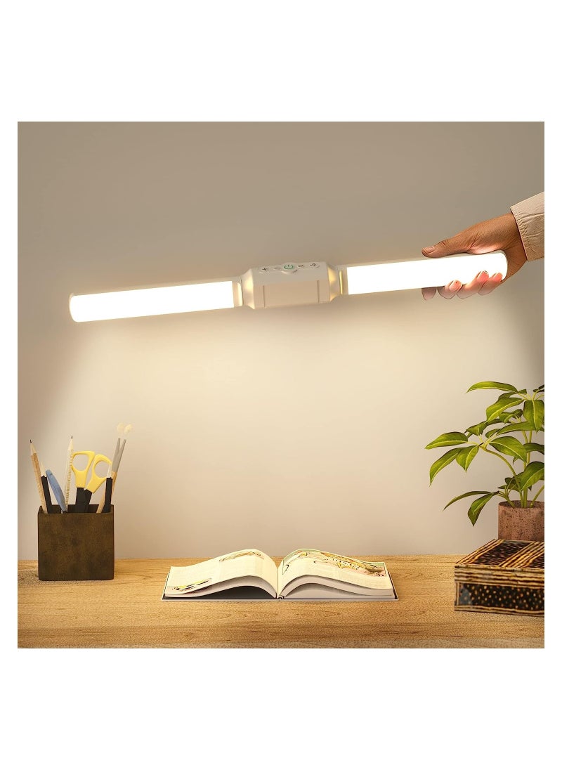 KASTWAVE - LED Desk Lamp with Magnetic Strip, Adjustable Eye-Care 3 Color Modes 350° Swivel Up and Down, USB Rechargeable Table Lamp for Study/ Working/ Reading - Image 1
