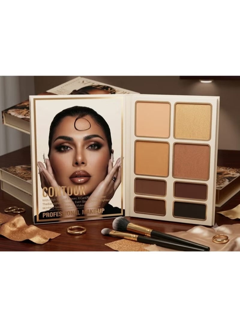 4-in-1 Complete Makeup Palette (Eyeshadow, Blush, Contour, and Eyebrow Powder) - Image 5