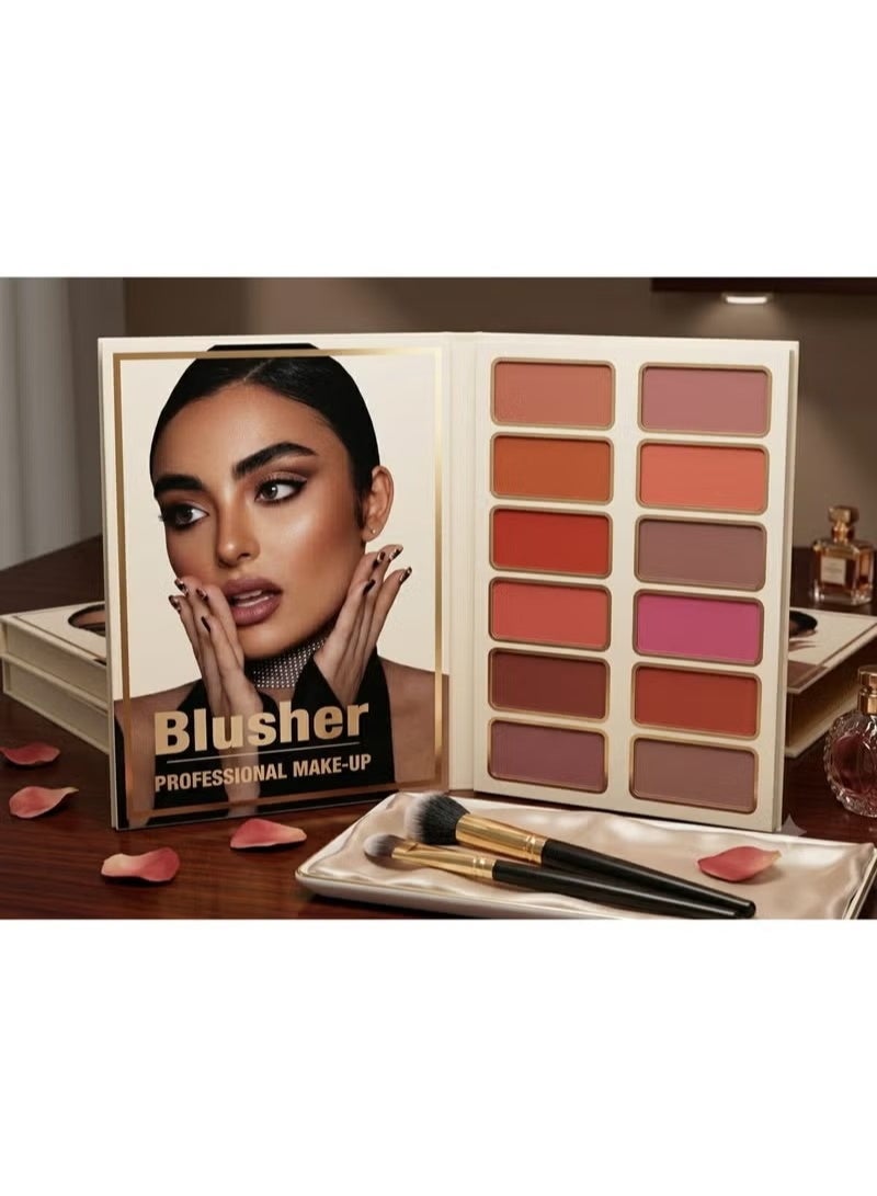 4-in-1 Complete Makeup Palette (Eyeshadow, Blush, Contour, and Eyebrow Powder) - Image 3