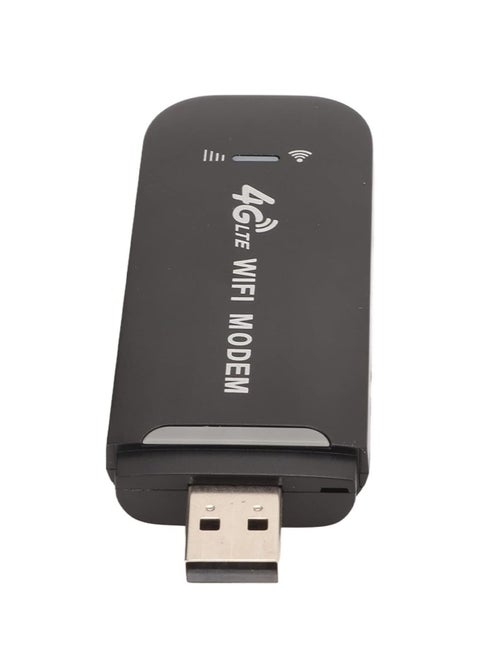 4G LTE USB WiFi Router, Portable 150Mbps Mobile WiFi Modem, Support 10 Users, for Tablet Laptop Black, Portable Powerful Internet Experience