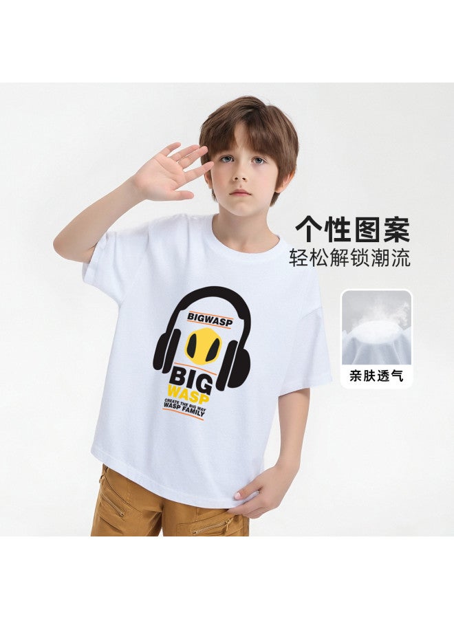 Bumblebee تي شيرت صيفي جديد للأولاد 2025 بأكمام قصيرة، مريح وصديق للبشرة، ملابس عصرية متعددة الاستخدامات للأطفال الكبار - Image 2
