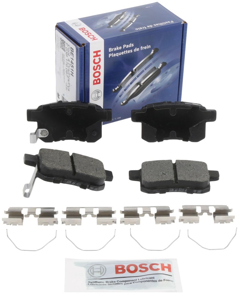 BOSCH BE1451H Blue Ceramic Disc Brake Pad Set With Hardware - Compatible With Select Acura TSX; Honda Accord; REAR - Image 4