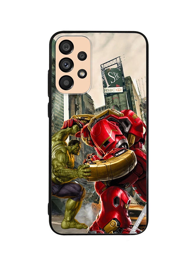 VR CREATIVE Protective Case Cover For Samsung Galaxy A53 5G Hulk Vs Hulkbuster Design Multicolour - Image 1