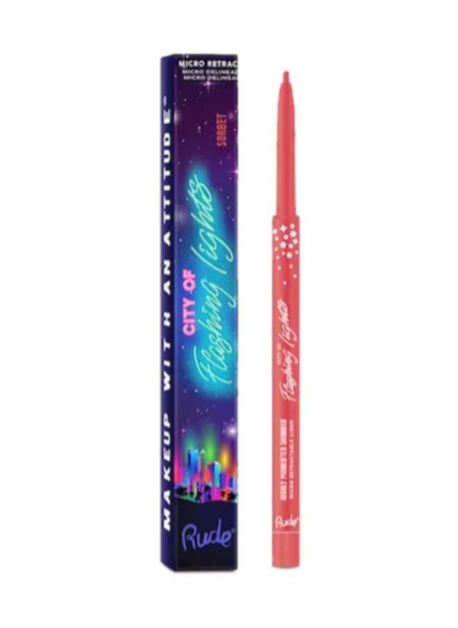 روود City of Flashing Lights Micro Retractable Liner Sorbet