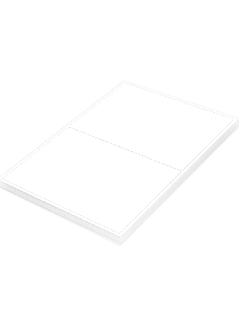 FIS Multipurpose Laser Labels, Colour White, Size 199.6x143.5mm (2 Stickers x 100 Sheet)  200 Labels, Size : A4 (21X29.7 CM) , Pack of 100 Sheets -FSLA2-2-100 - Image 2