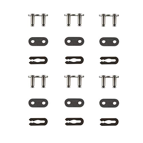 HGC 6Sets 415 Chain Master Link for 49cc 66cc 80cc 2-Cycle 2 Cycle Motorized Bicycle Bike Gas Engine Parts… - Image 1