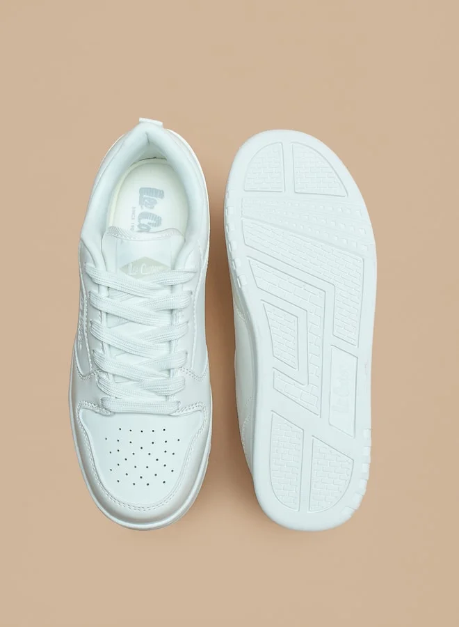 Lee Cooper Women's Colourblock Low Ankle Sneakers with Lace-Up Closure
