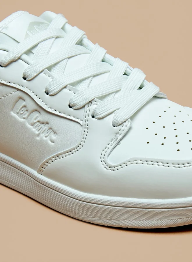 Lee Cooper Women's Colourblock Low Ankle Sneakers with Lace-Up Closure
