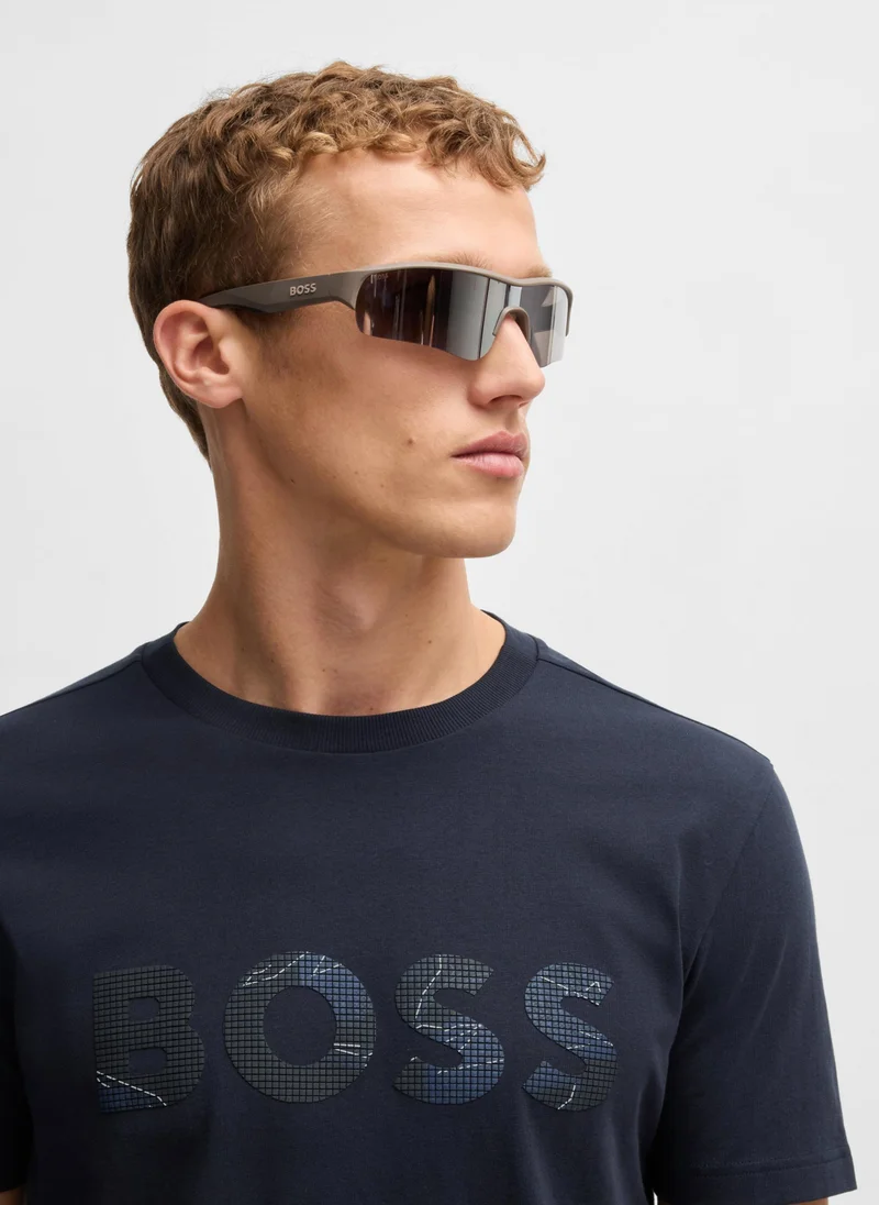 بوس Cotton-jersey T-shirt with logo print